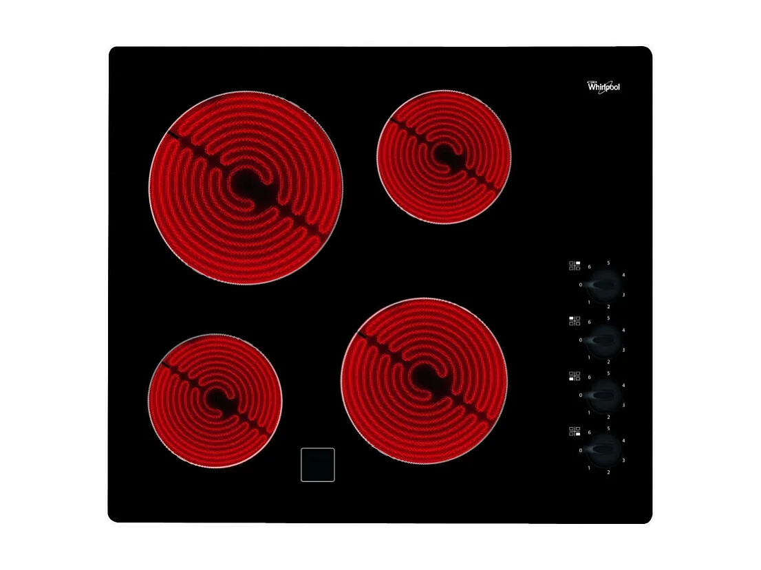 Plaque vitrocéramique WHIRLPOOL 6200W 56cm, 121852