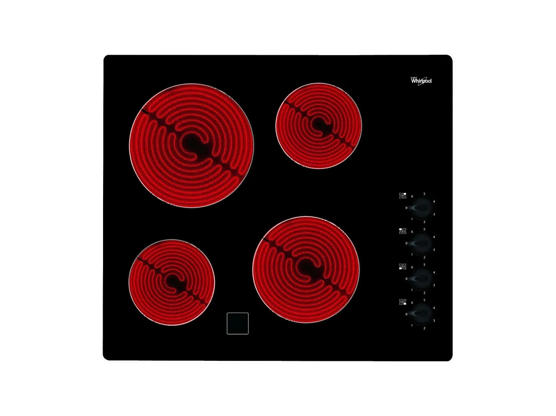 Plaque vitrocéramique WHIRLPOOL 6200W 56cm, 121852