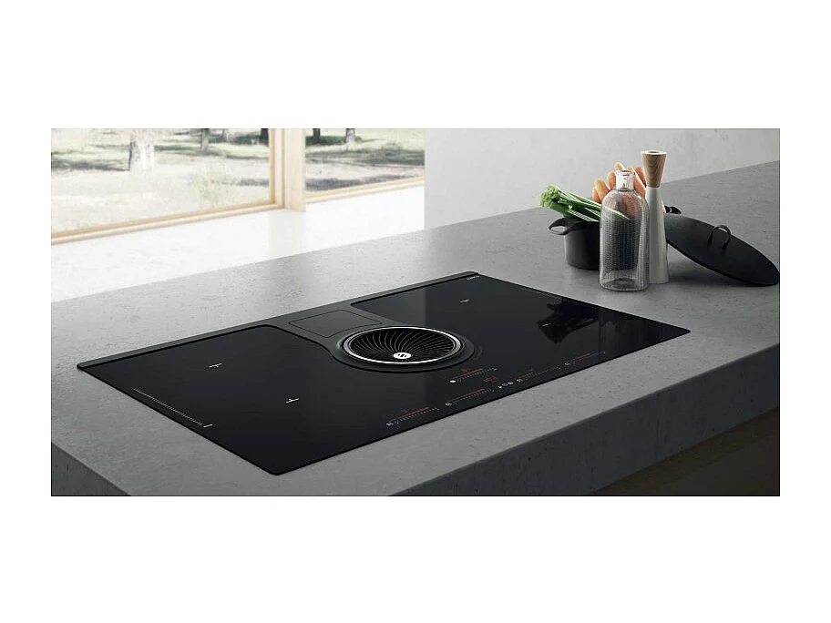 Elica NIKOLATESLA HP BL/F/ 83 Nero Da incasso 83 cm Piano cottura a induzione 4 Fornelli Cappa da incasso