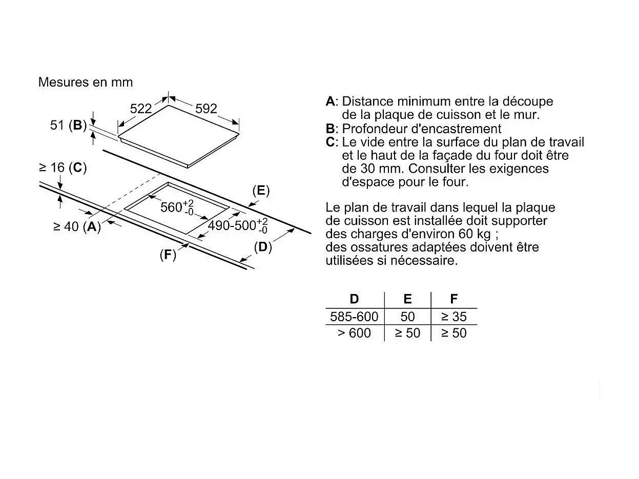 PLAQUE INDUCTION SIEMENS EX612BEB1F