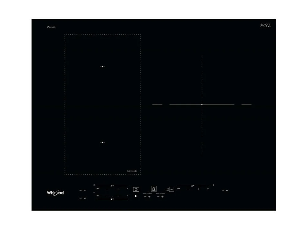 Whirlpool Table de cuisson à induction 65cm 3 feux 7200w noir - wlb3965bfixl