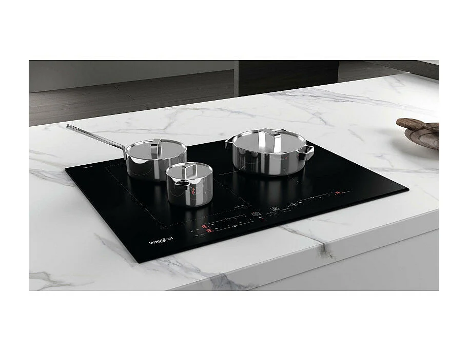 Whirlpool Table de cuisson à induction 65cm 3 feux 7200w noir - wlb3965bfixl