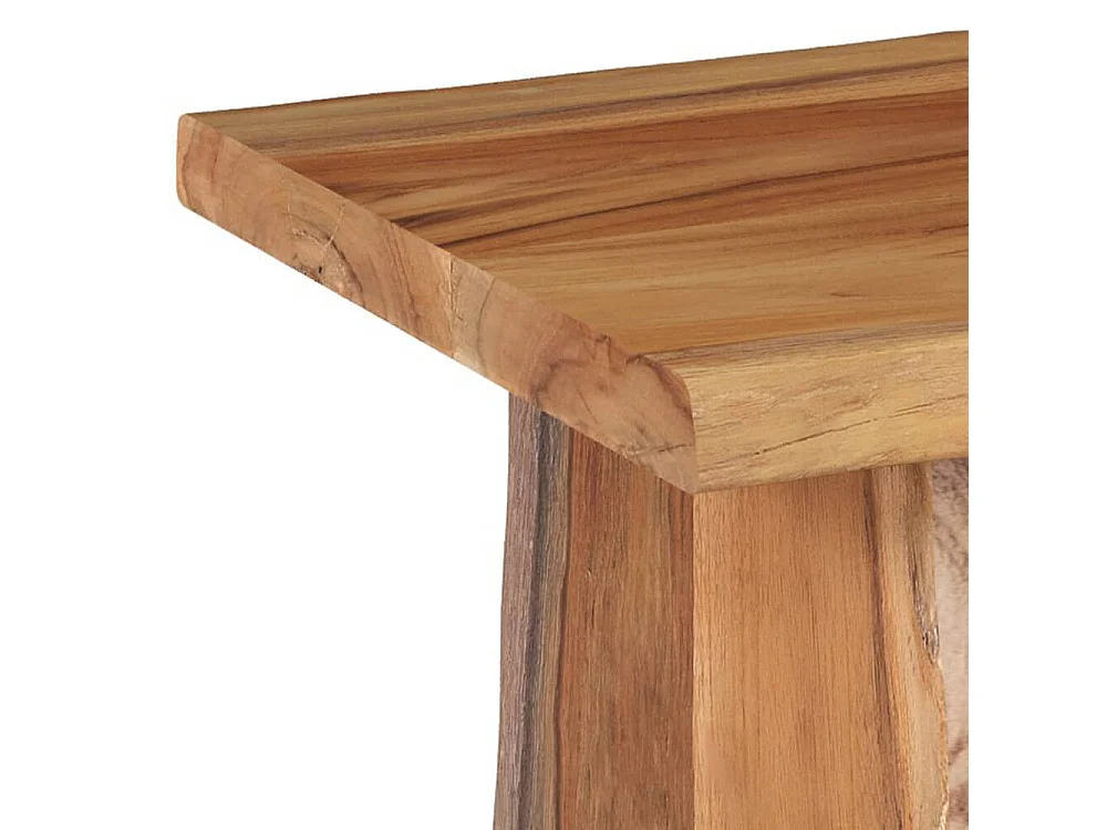 Table basse rectangulaire en bois de teck recyclé - Suzy