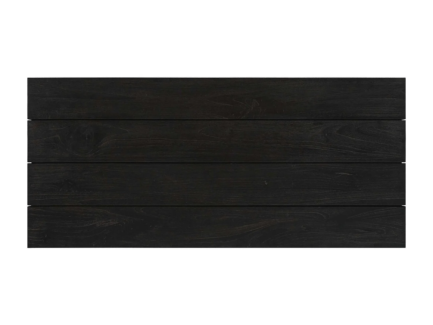 Tavolino nero in legno di teak riciclato - Lya