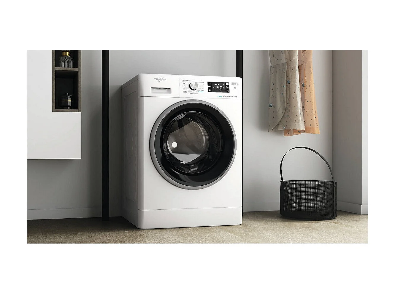 Whirlpool Lave-linge hublot 10kg 1400 tours/min blanc - FFBD10469BSVFR