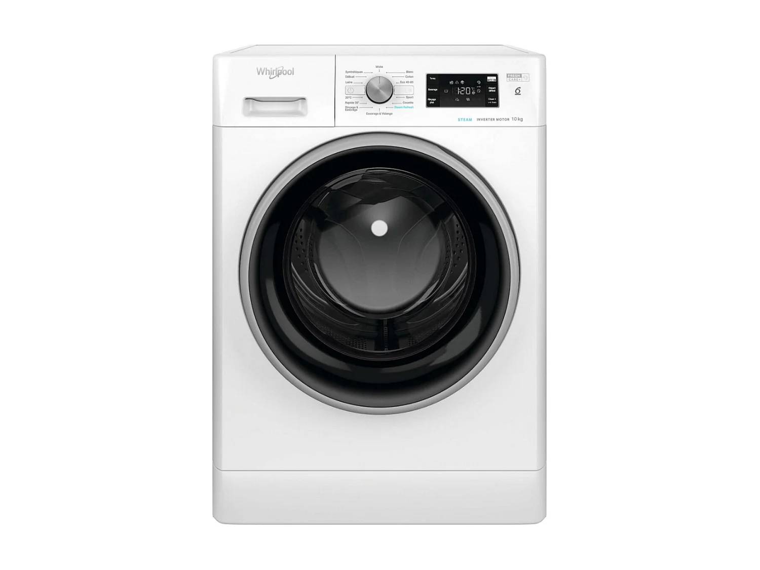 Whirlpool Lave-linge hublot 10kg 1400 tours/min blanc - FFBD10469BSVFR