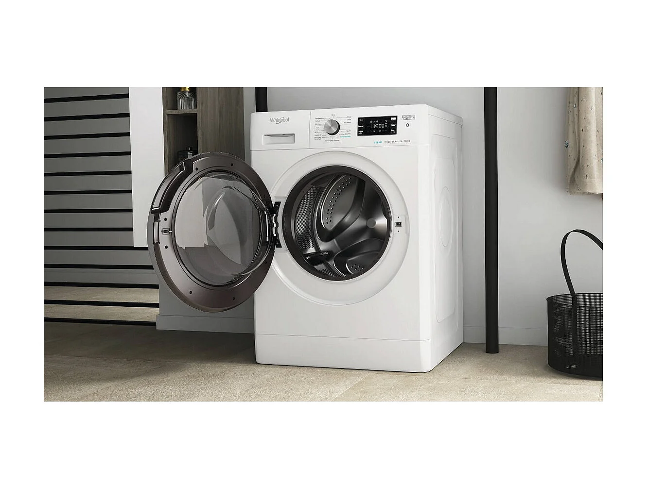 Whirlpool Lave-linge hublot 10kg 1400 tours/min blanc - FFBD10469BSVFR