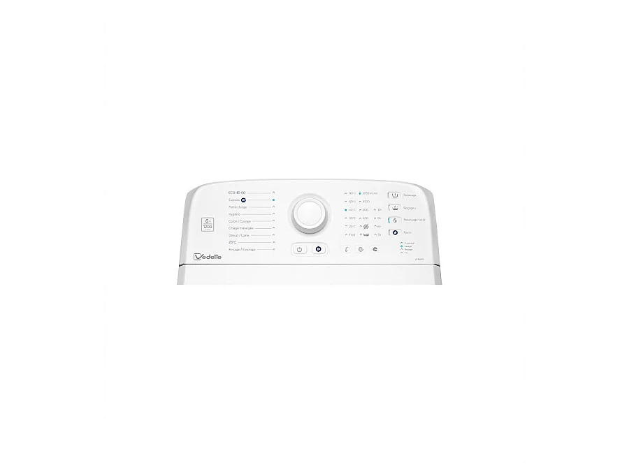 Vedette Lave-linge top 6kg 1200 tours/min - VT16022