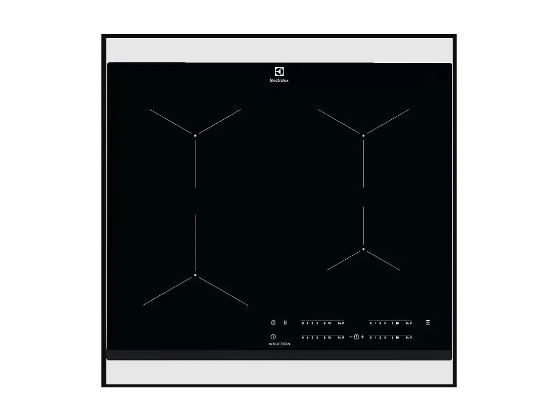 Electrolux Table de cuisson à induction 60cm 3 feux 7200w noir - EIT61443B-NEW
