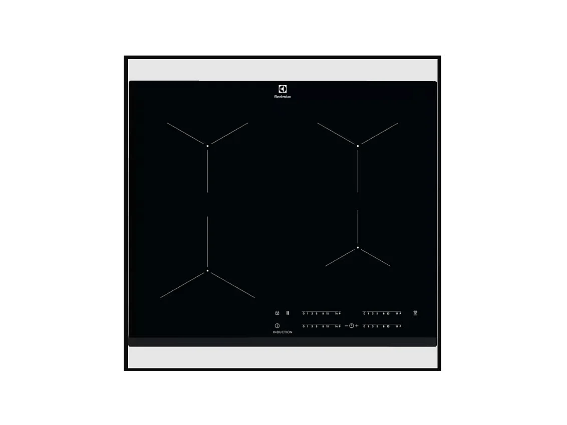 Electrolux Table de cuisson à induction 60cm 3 feux 7200w noir - EIT61443B-NEW