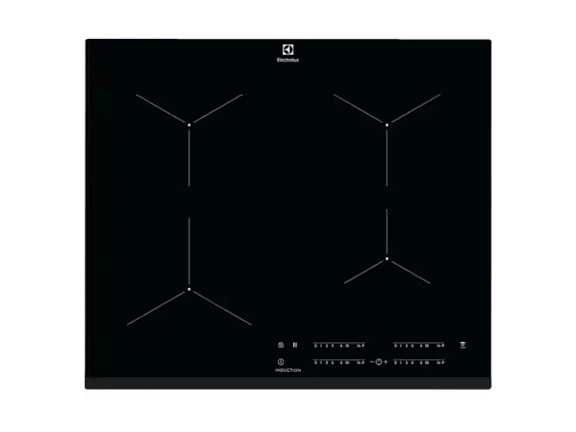 Electrolux Table de cuisson à induction 60cm 3 feux 7200w noir - EIT61443B-NEW
