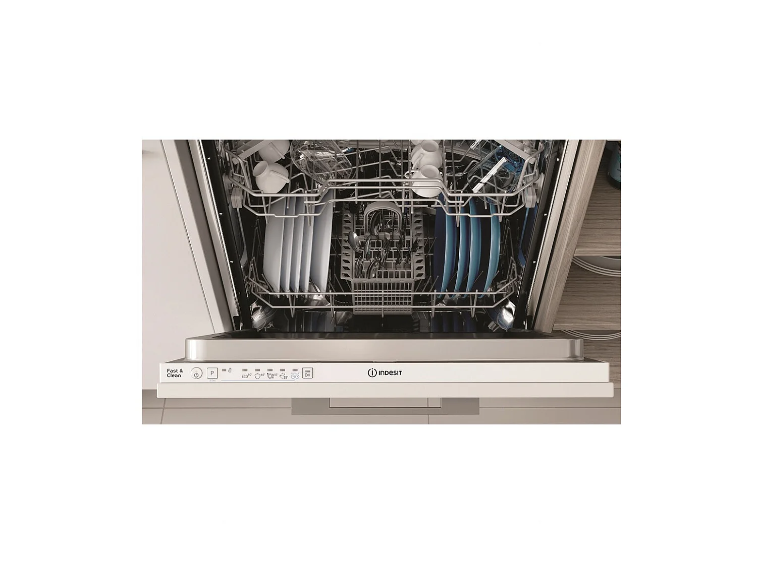 Indesit Lave-vaisselle 60cm 14 couverts 46db tout intégrable - D2IHL326