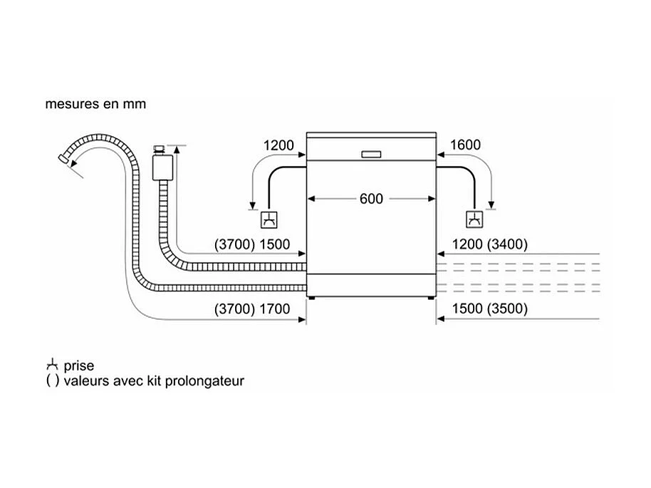 Bosch Lave-vaisselle 60cm 13 couverts 44db tout intégrable - SMV46KX55E