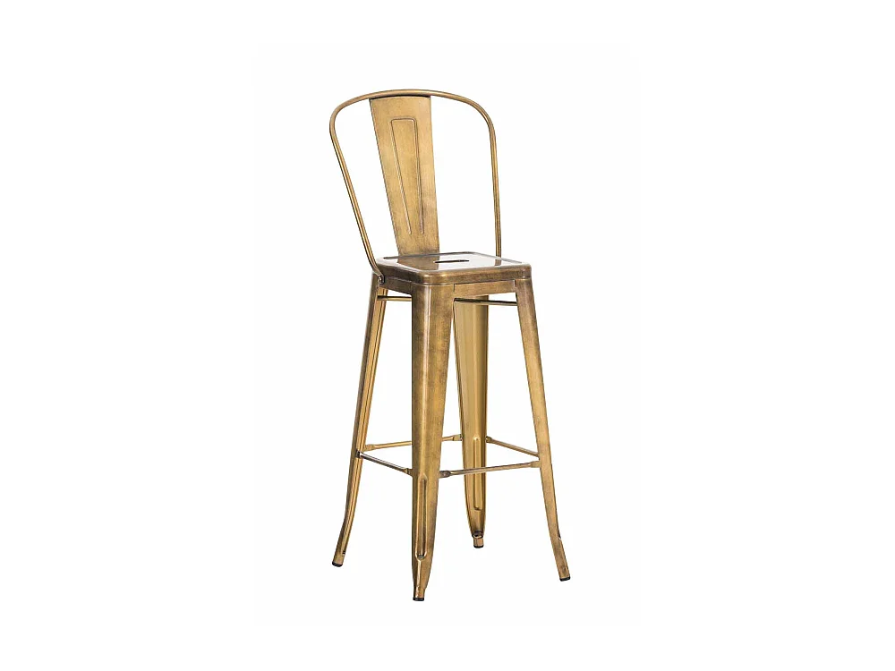 Tabouret de bar - Métal & Métal - Or - Aiden