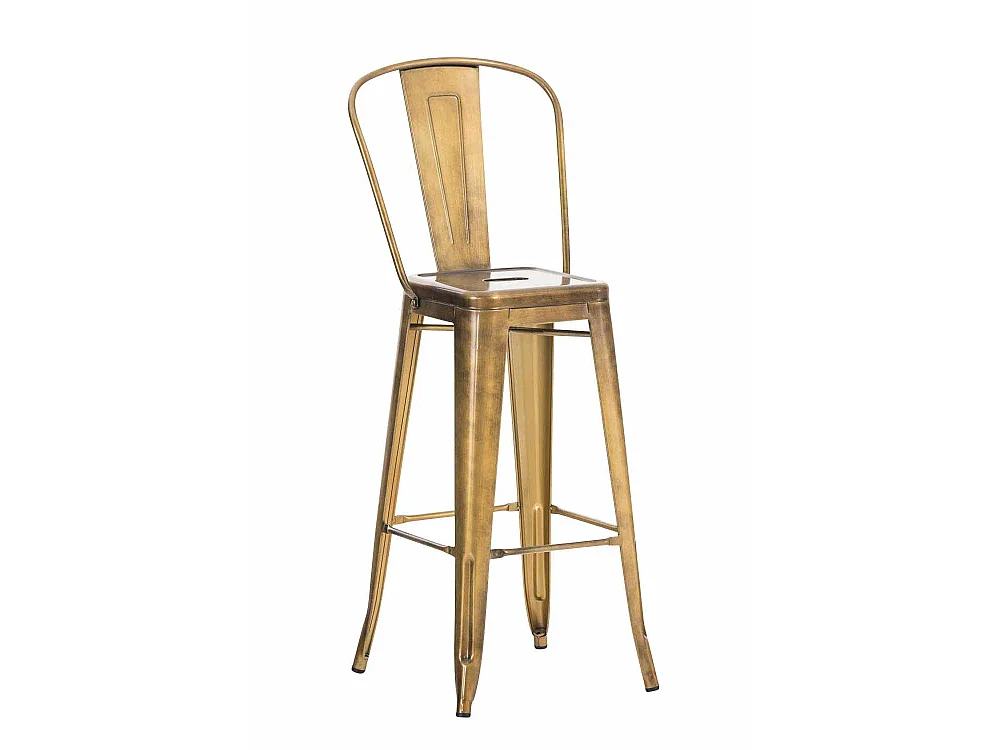 Tabouret de bar - Métal & Métal - Or - Aiden