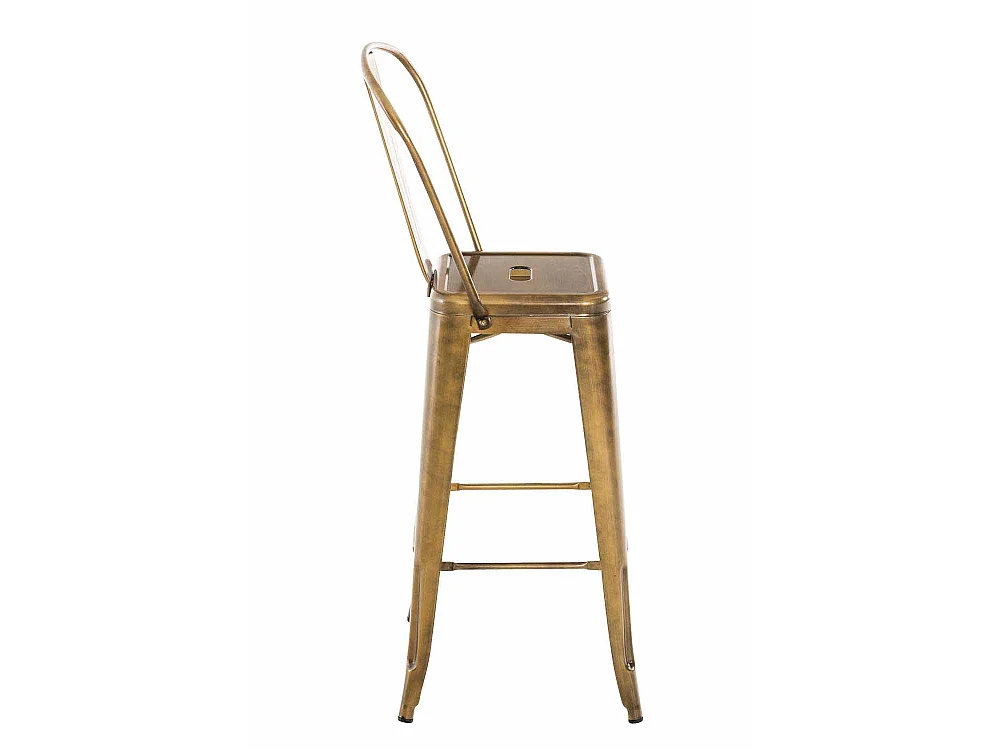 Tabouret de bar - Métal & Métal - Or - Aiden