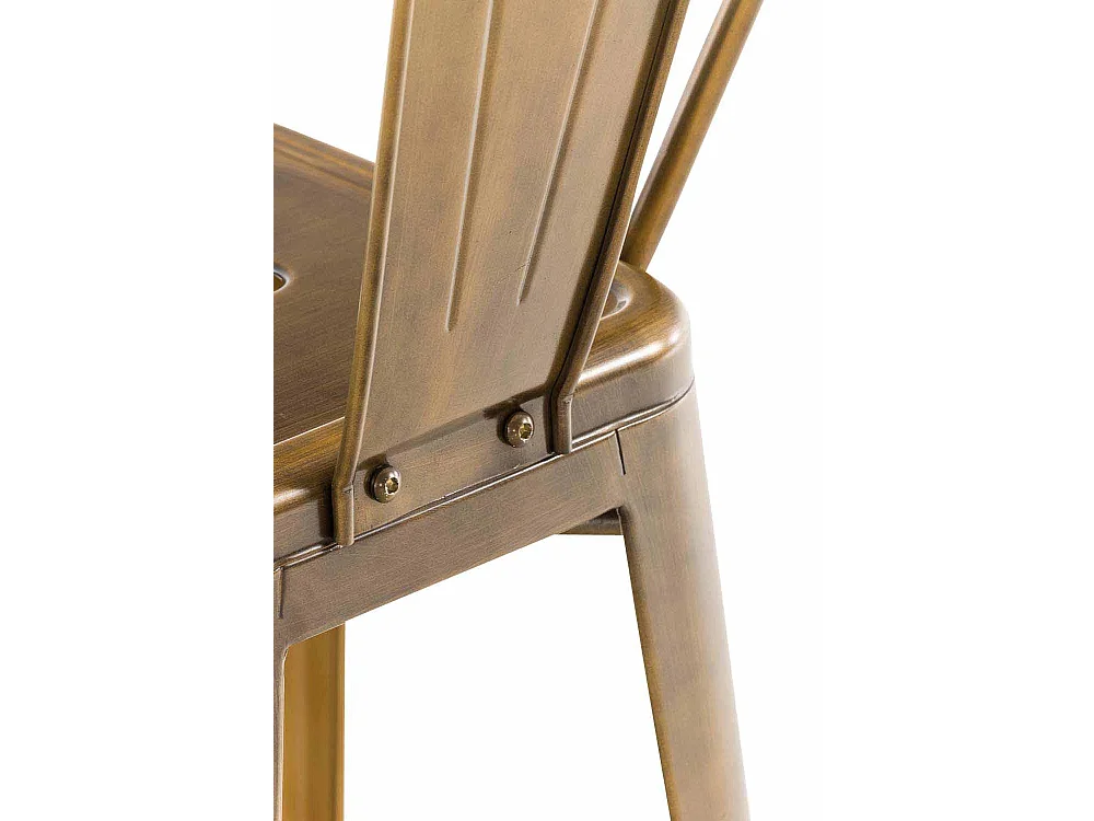 Tabouret de bar - Métal & Métal - Or - Aiden