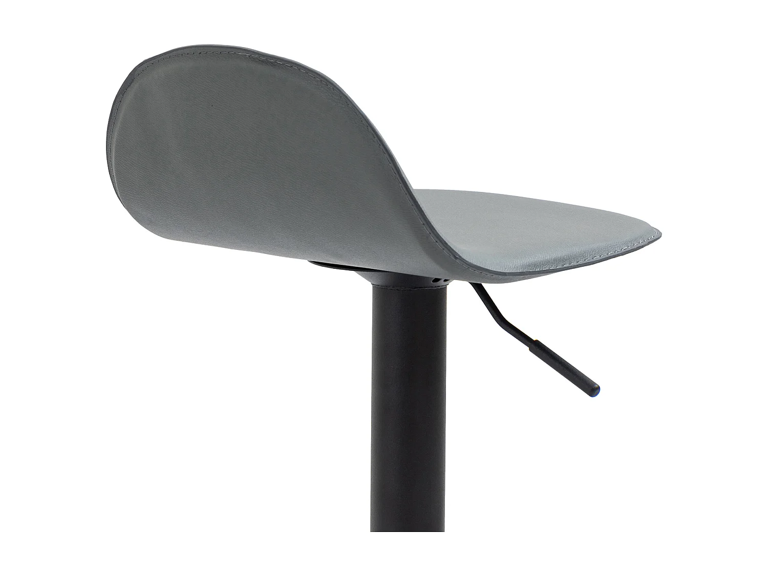 Tabouret de bar - Similicuir & Métal - Gris - Lana V2