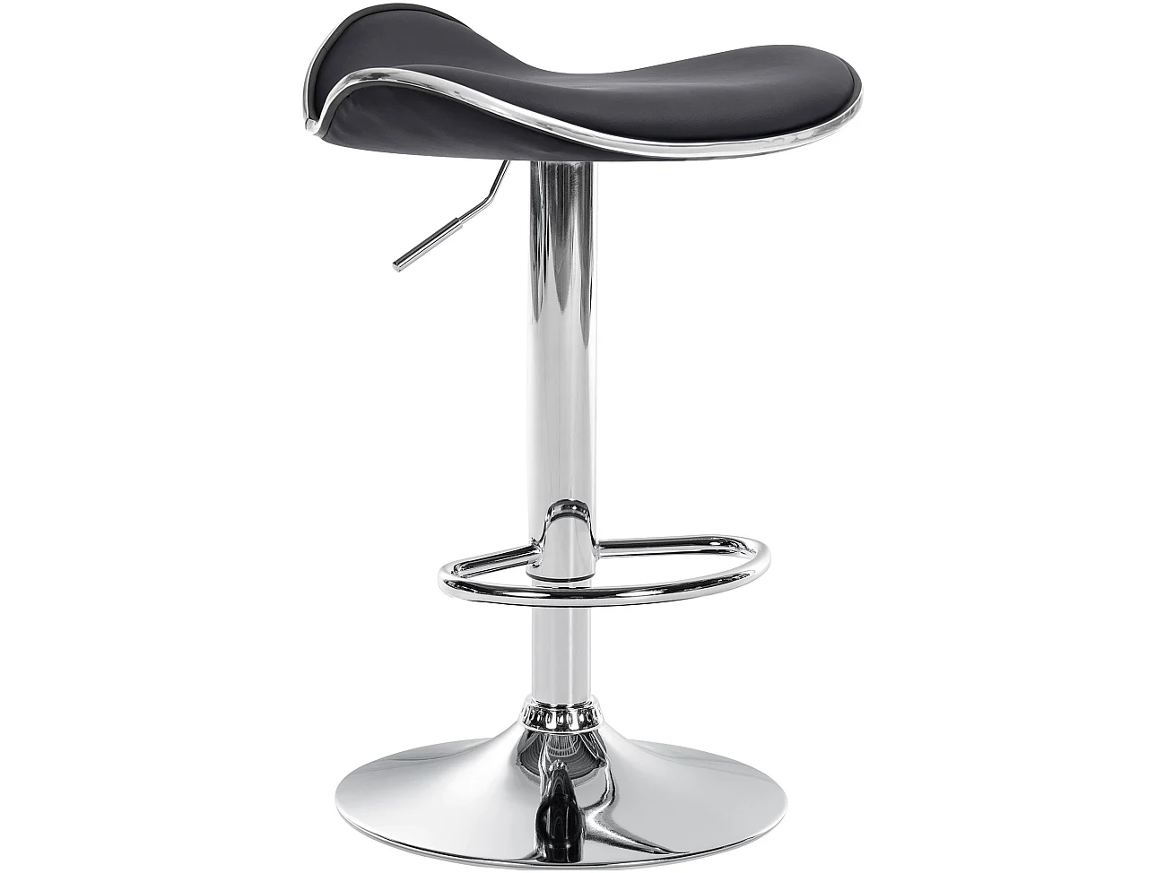 Tabouret de bar - Similicuir - Noir - Shanghai