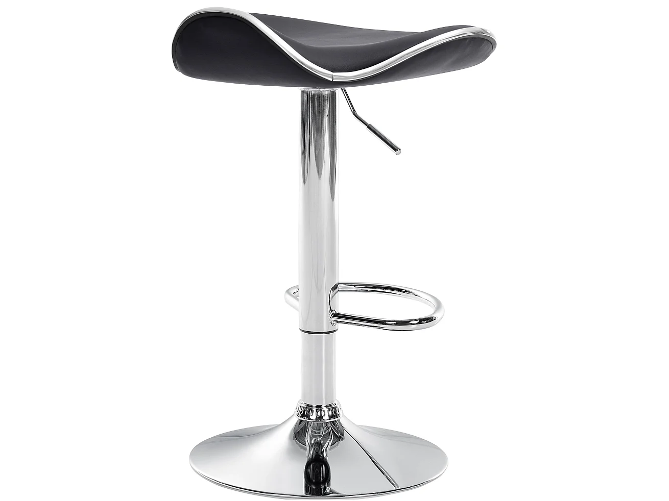 Tabouret de bar - Similicuir - Noir - Shanghai