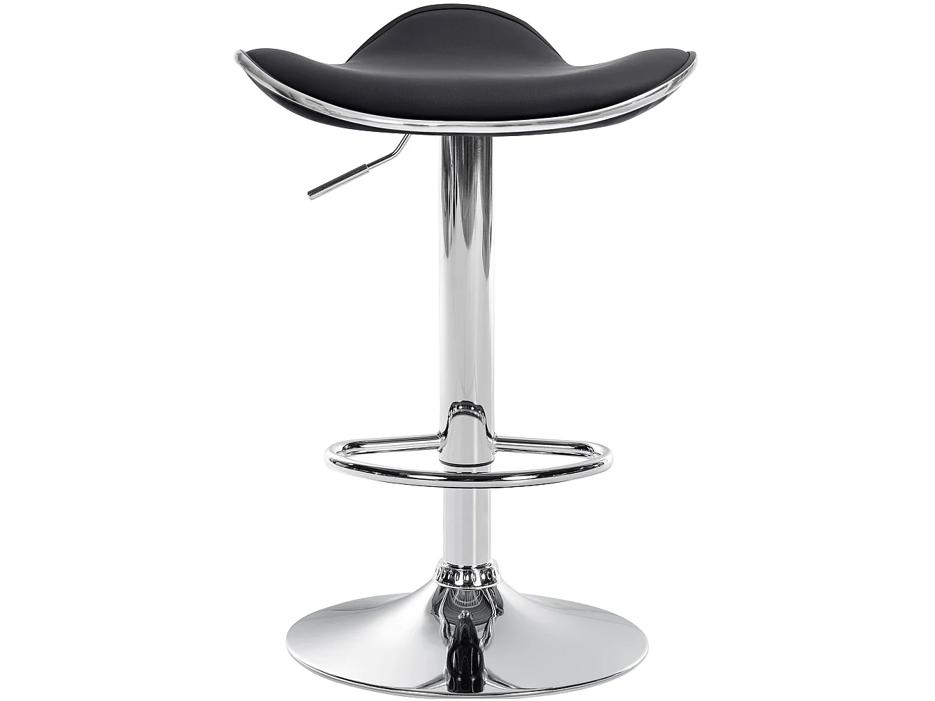 Tabouret de bar - Similicuir - Noir - Shanghai