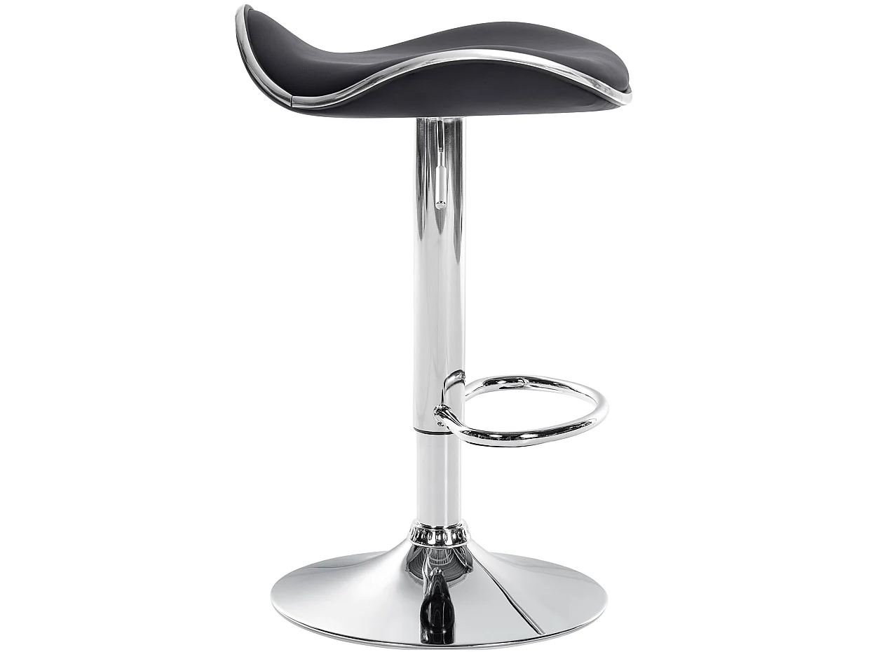 Tabouret de bar - Similicuir - Noir - Shanghai