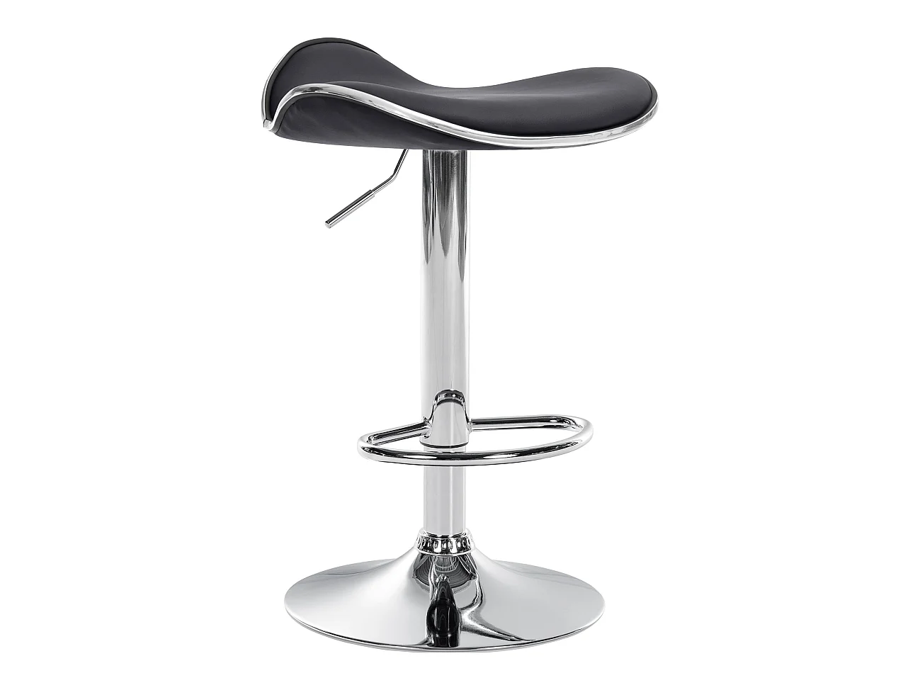 Tabouret de bar - Similicuir - Noir - Shanghai