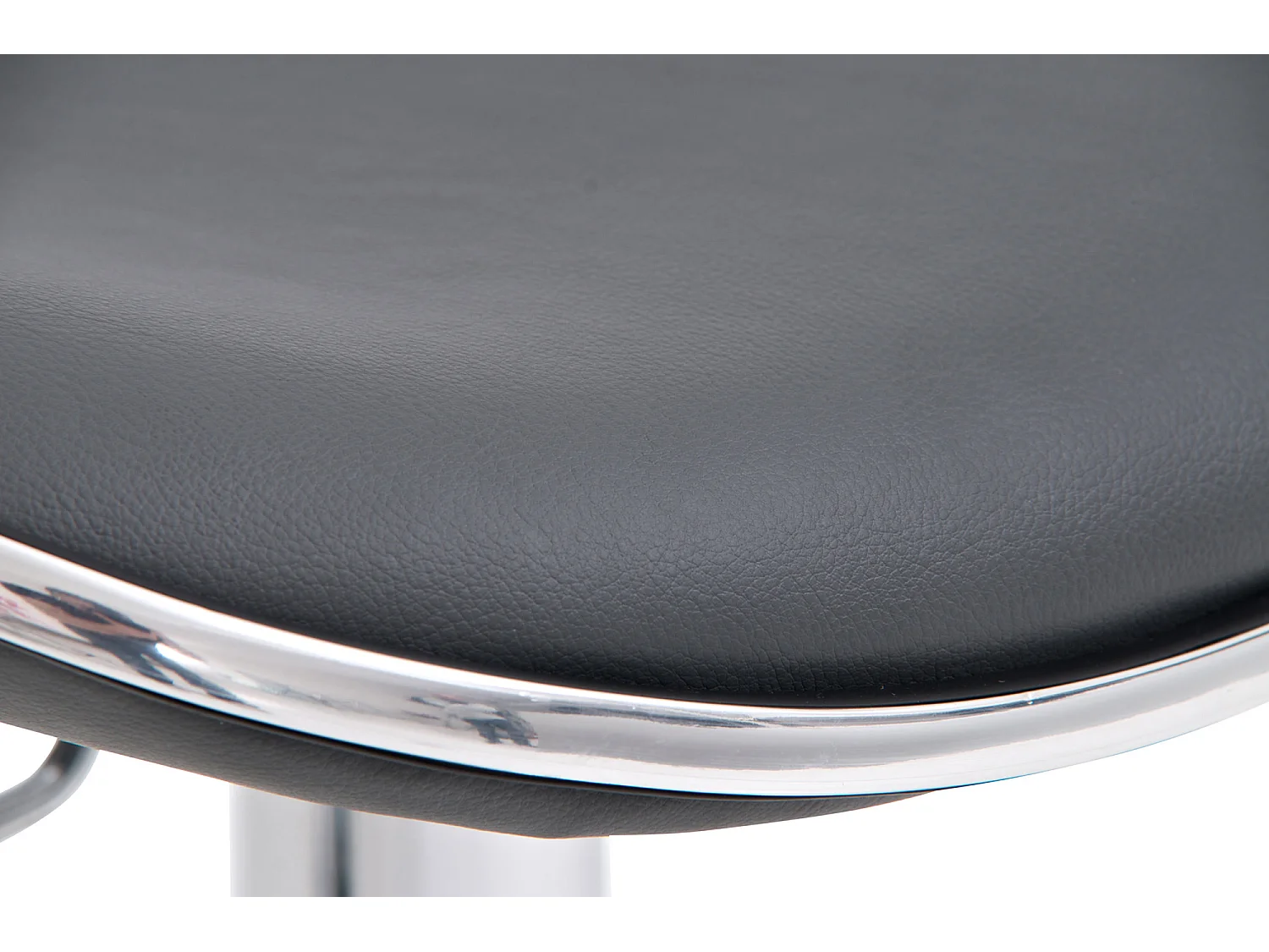 Lot de 2  Tabouret de bar - Similicuir - Gris - Shanghai