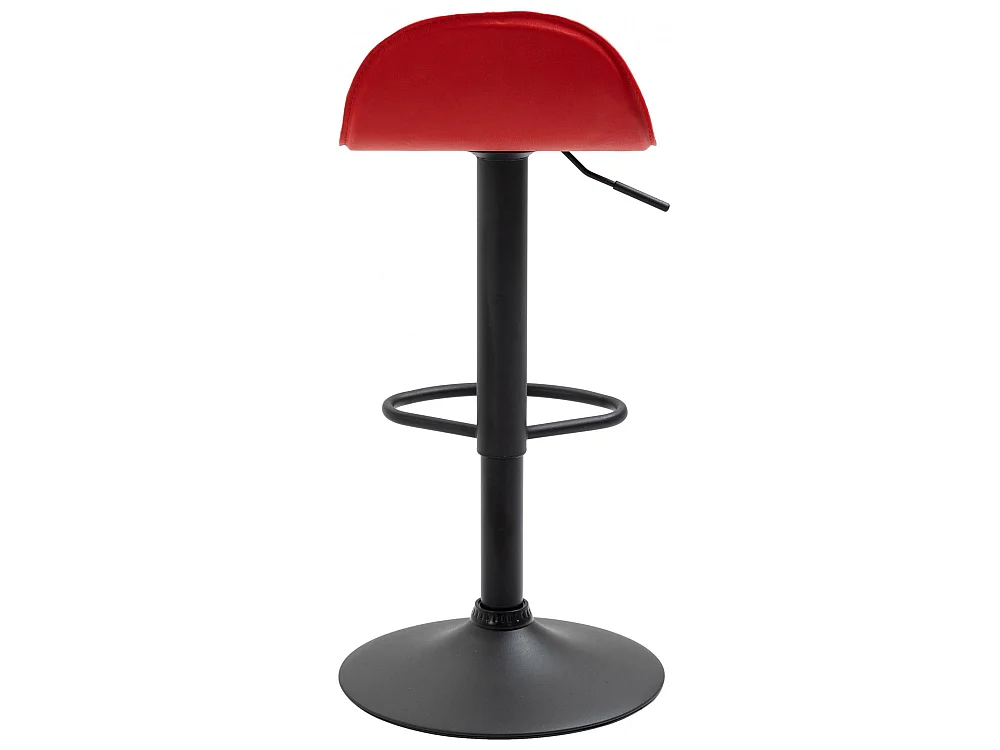 Tabouret de bar - Similicuir & Métal - Rouge - Lana V2