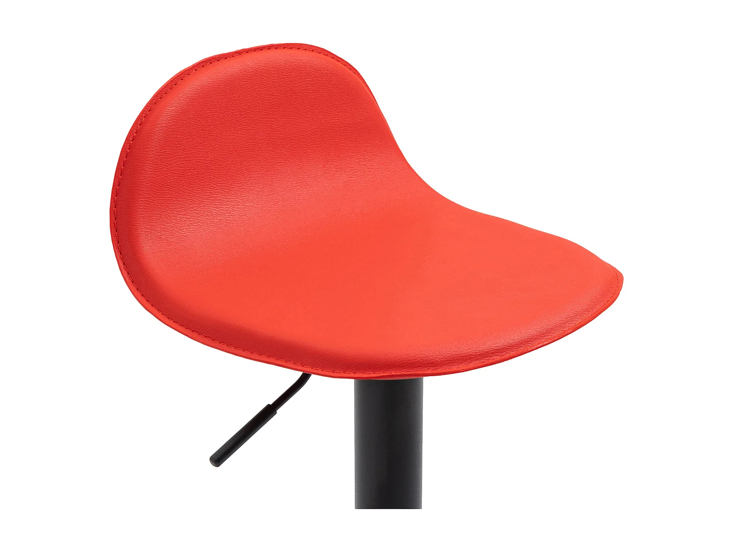 Tabouret de bar - Similicuir & Métal - Rouge - Lana V2