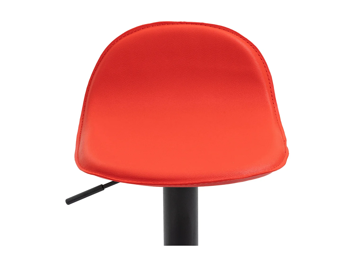 Tabouret de bar - Similicuir & Métal - Rouge - Lana V2