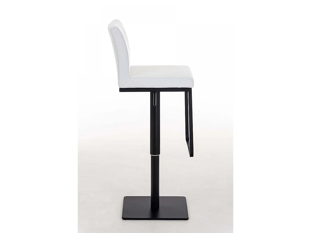 Tabouret de bar - Similicuir & Noir - Blanc - Panama