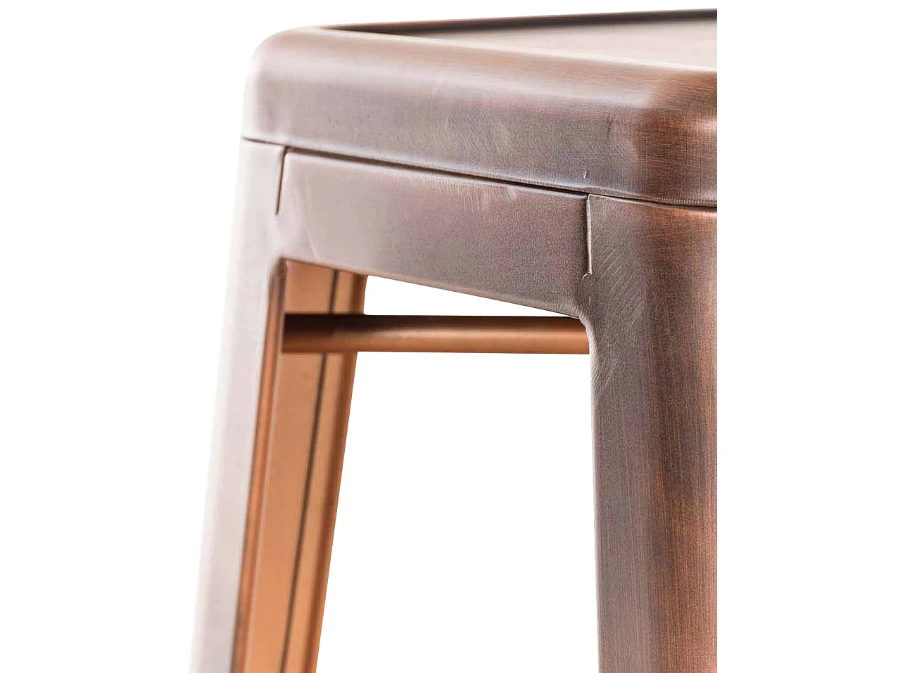 Lot de 2  Tabouret de bar - Métal & Métal - Cuivre - Joshua V2