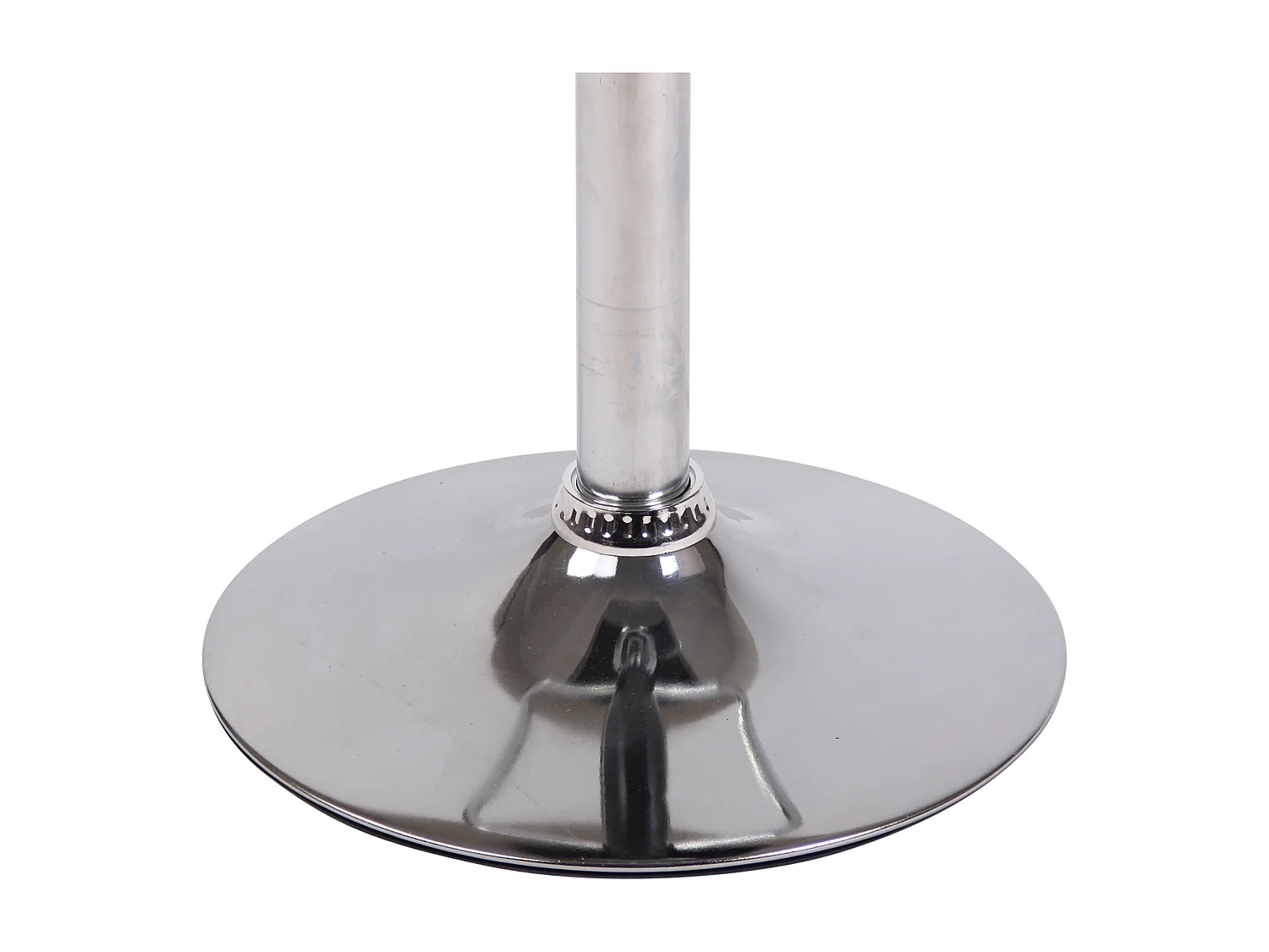 Tabouret de bar - Tissu & Chrome - Gris foncé - Dyn V2