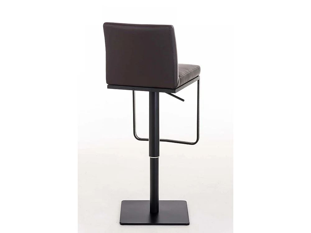 Tabouret de bar - Similicuir & Noir - Marron - Panama