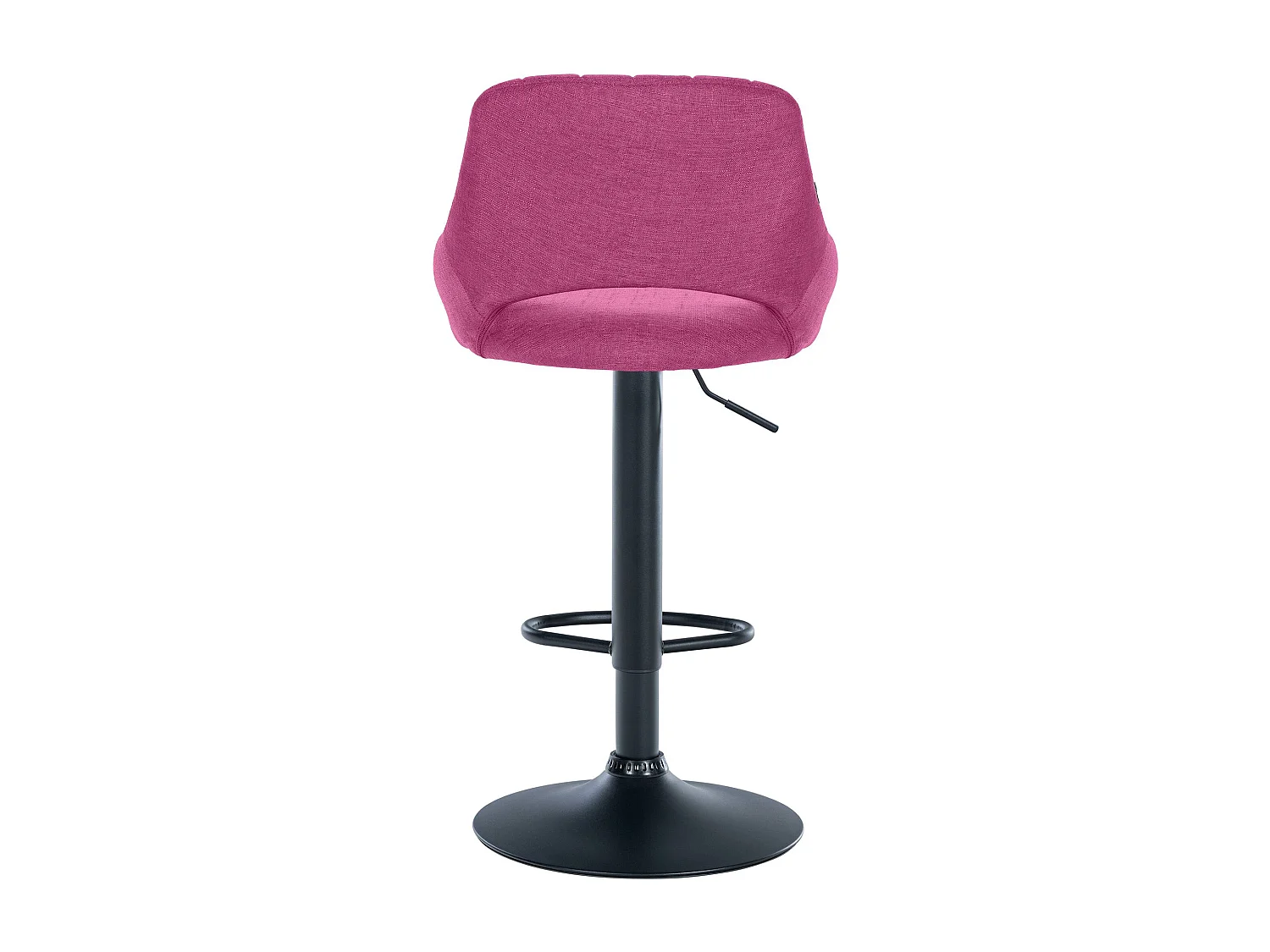 Tabouret de bar - Tissu & Noir - Violet - Milet