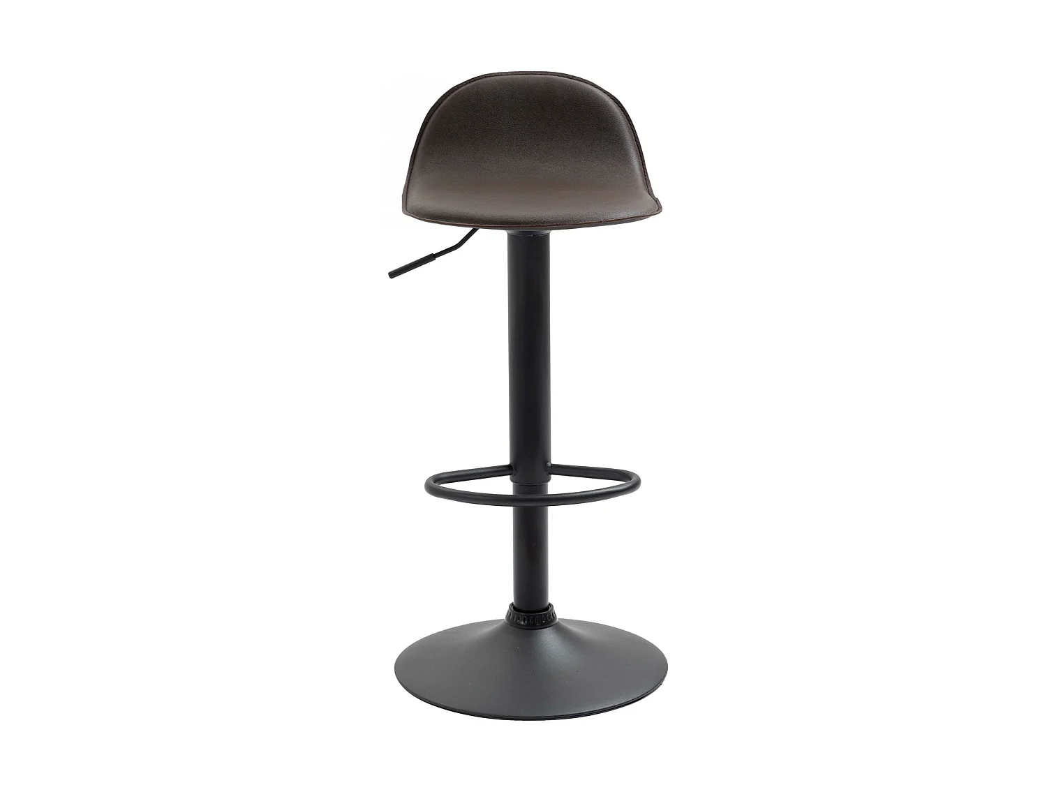 2er Set Barhocker - Kunstleder & Metall - braun - Lana V2