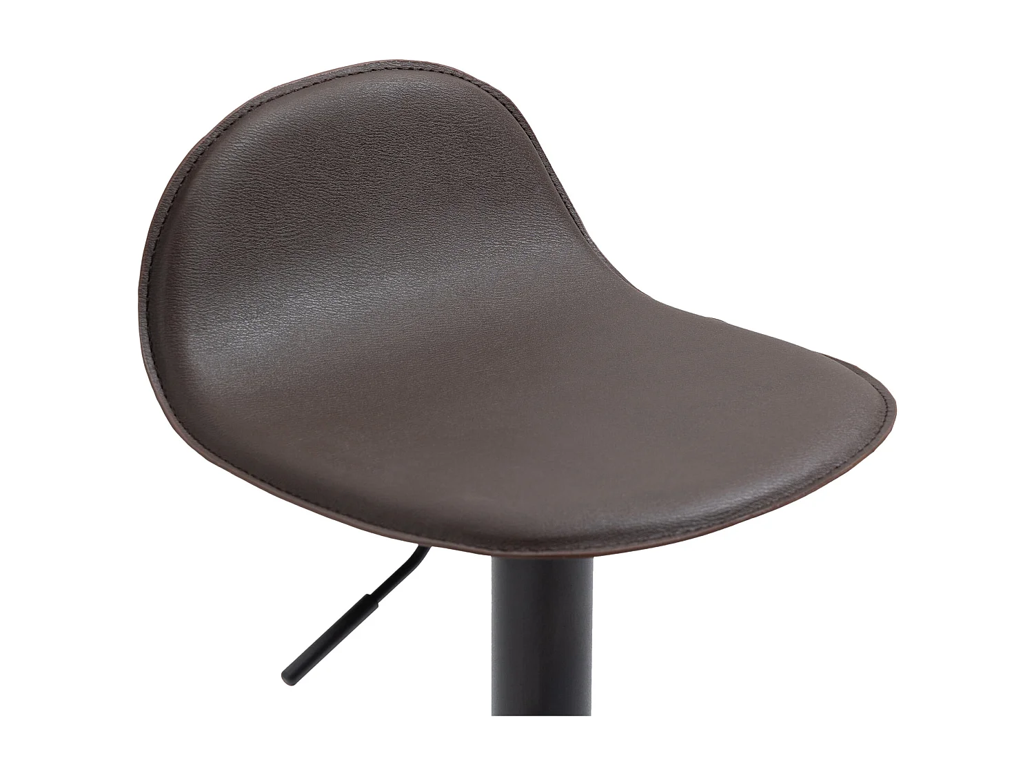 2er Set Barhocker - Kunstleder & Metall - braun - Lana V2