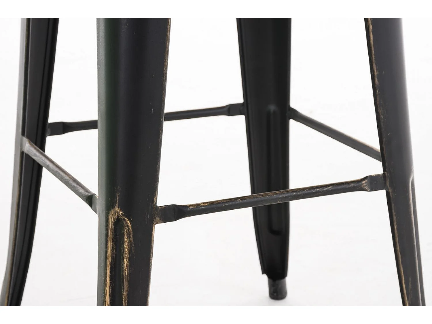 Barkruk - Metalen & Metaal - zwart/goud - Aiden