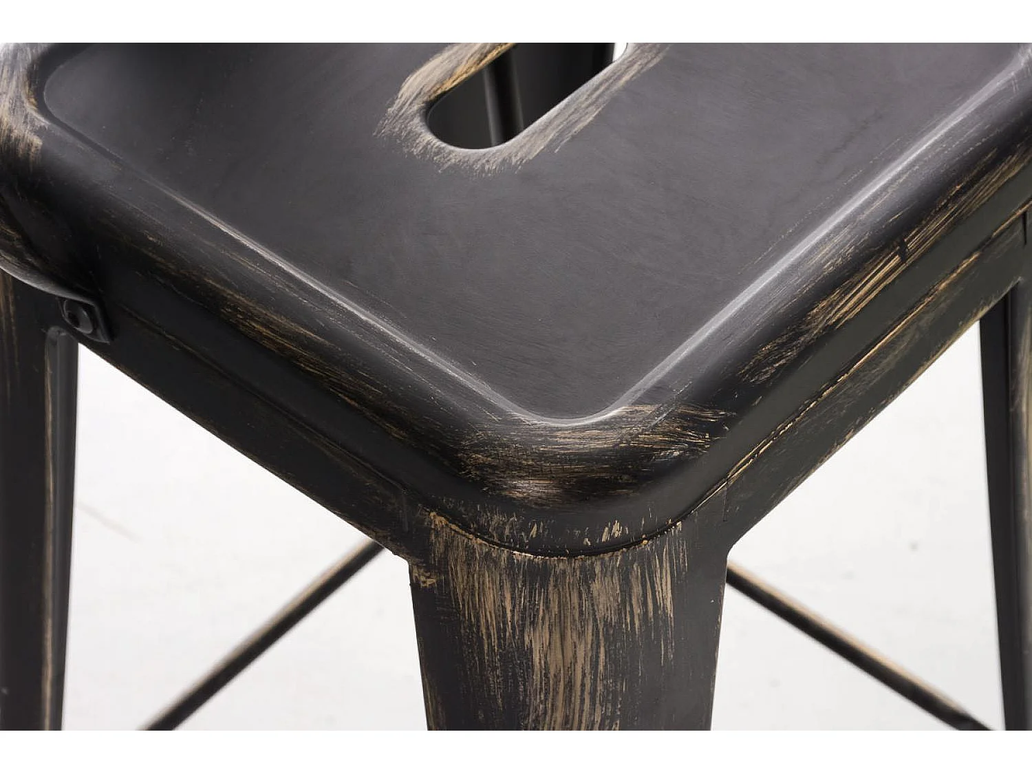 Barkruk - Metalen & Metaal - zwart/goud - Aiden