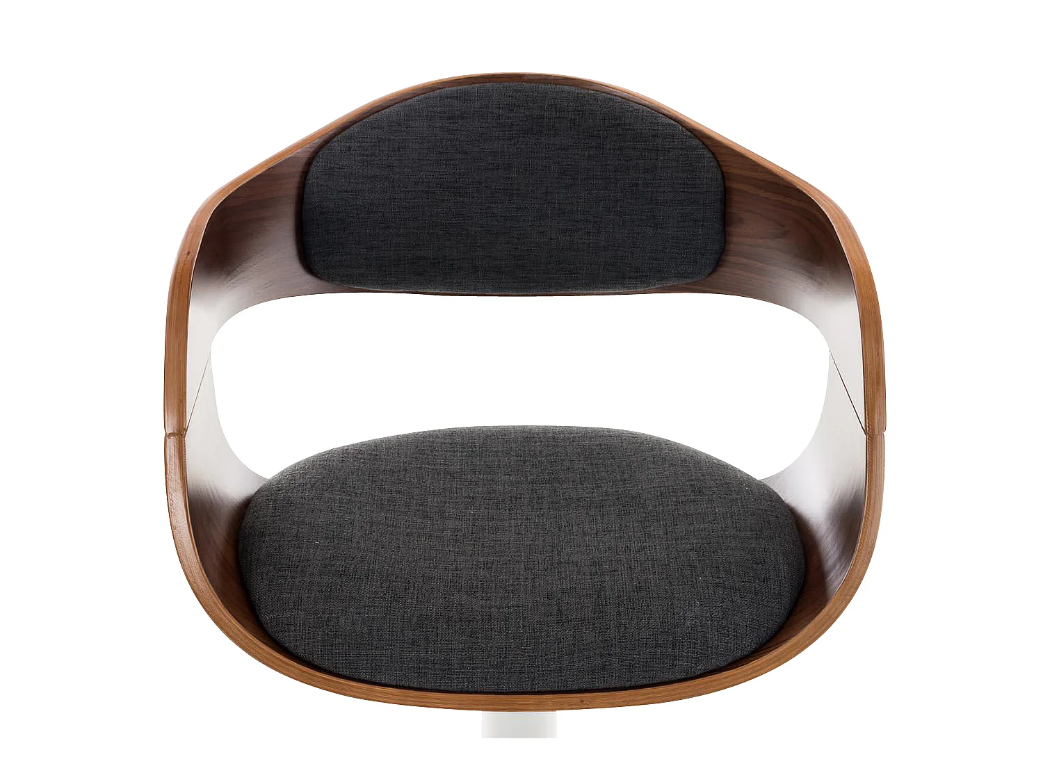 Tabouret de bar - Tissu - Noyer / Gris foncé - Kingston