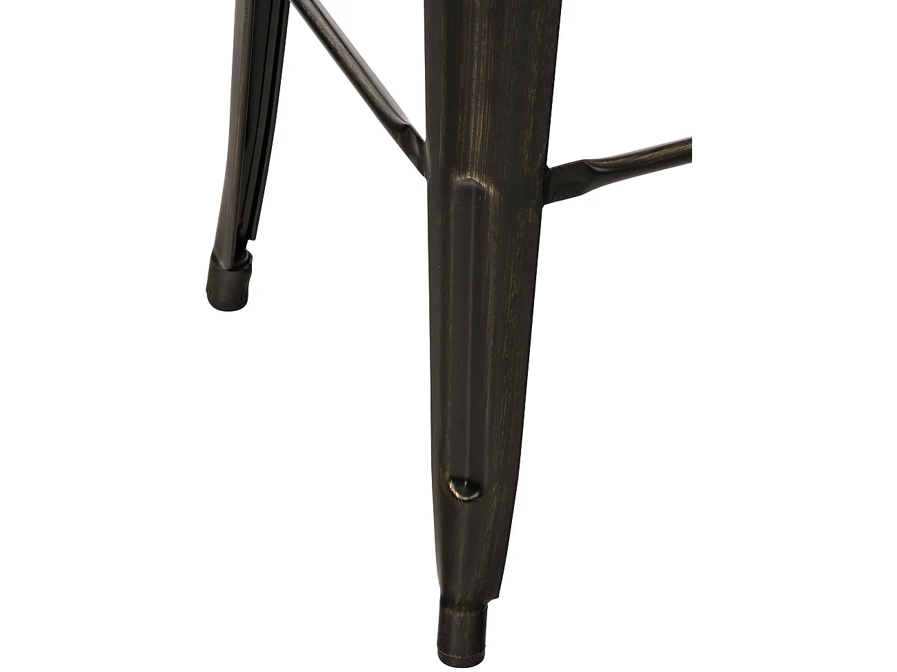 Lot de 2  Tabouret de bar - Métal & Métal - Noir-Or - Mason