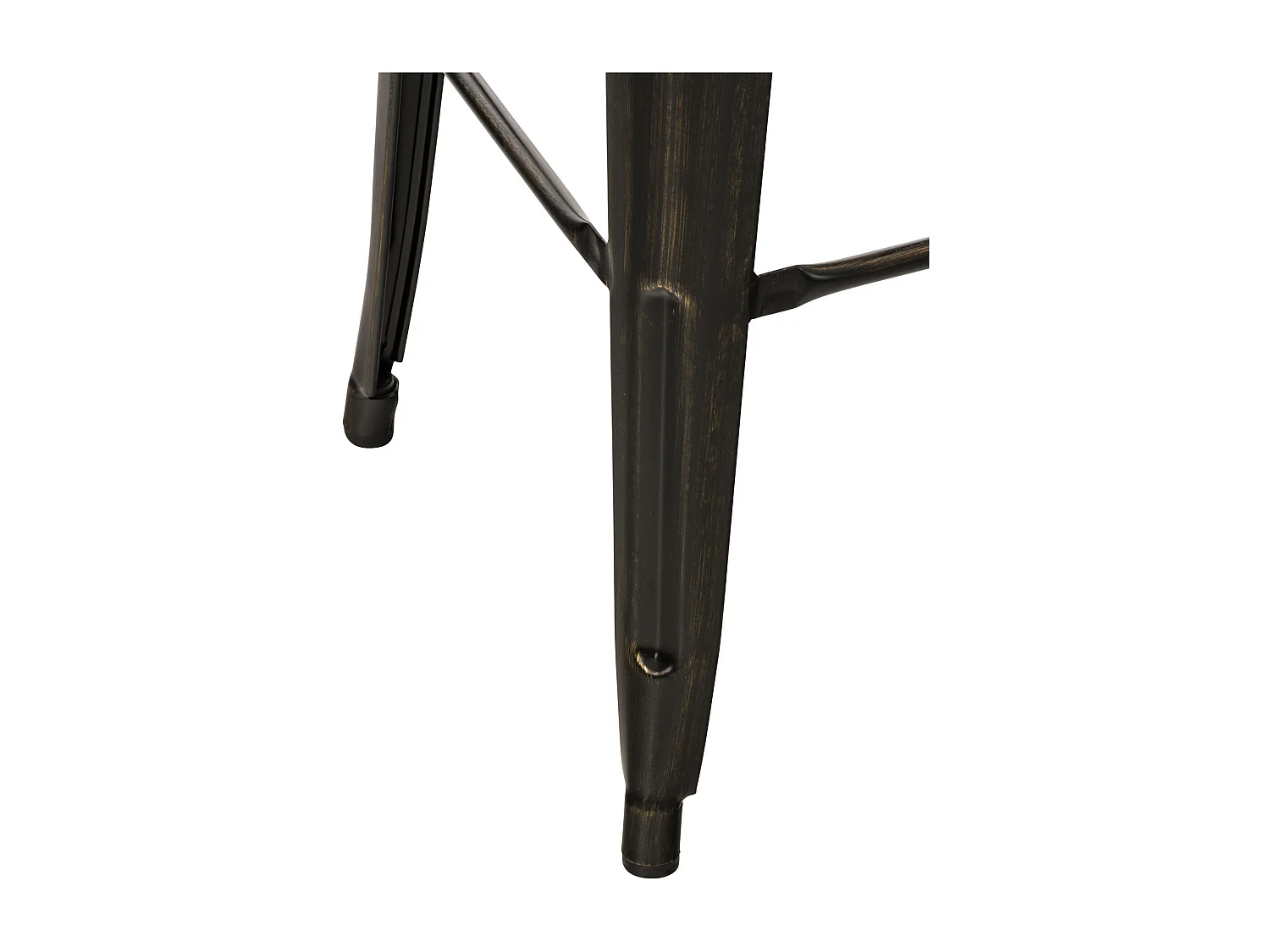 Lot de 2  Tabouret de bar - Métal - Noir-Or - Mason