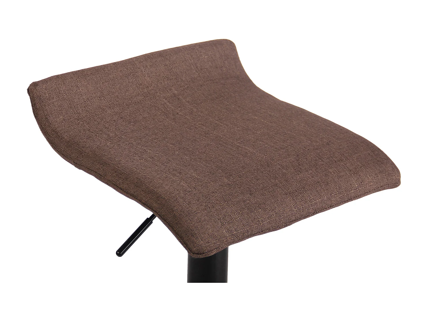 Tabouret de bar - Tissu & Noir - Marron - Dyn V2