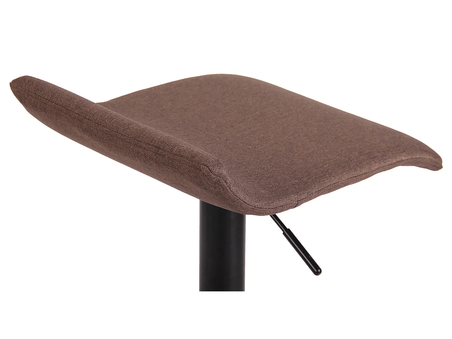 Tabouret de bar - Tissu & Noir - Marron - Dyn V2