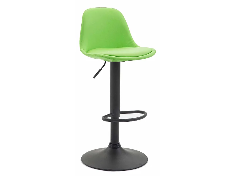 Tabouret de bar - Similicuir & Métal - Vert - Kiel