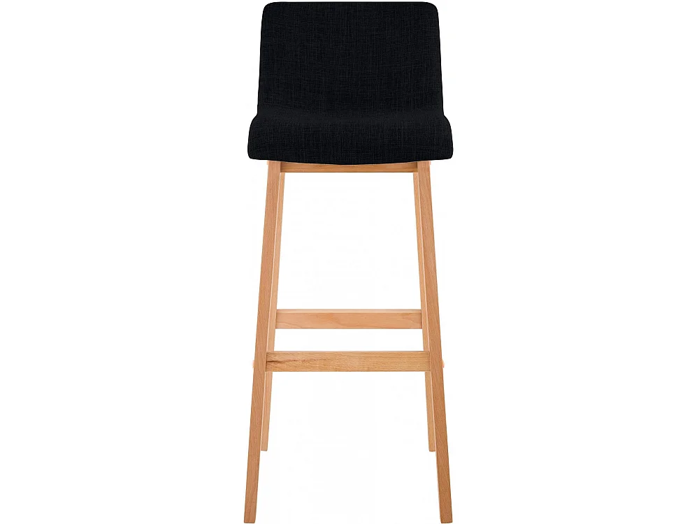 Lot de 2  Tabouret de bar - Tissu - Noir - Hover