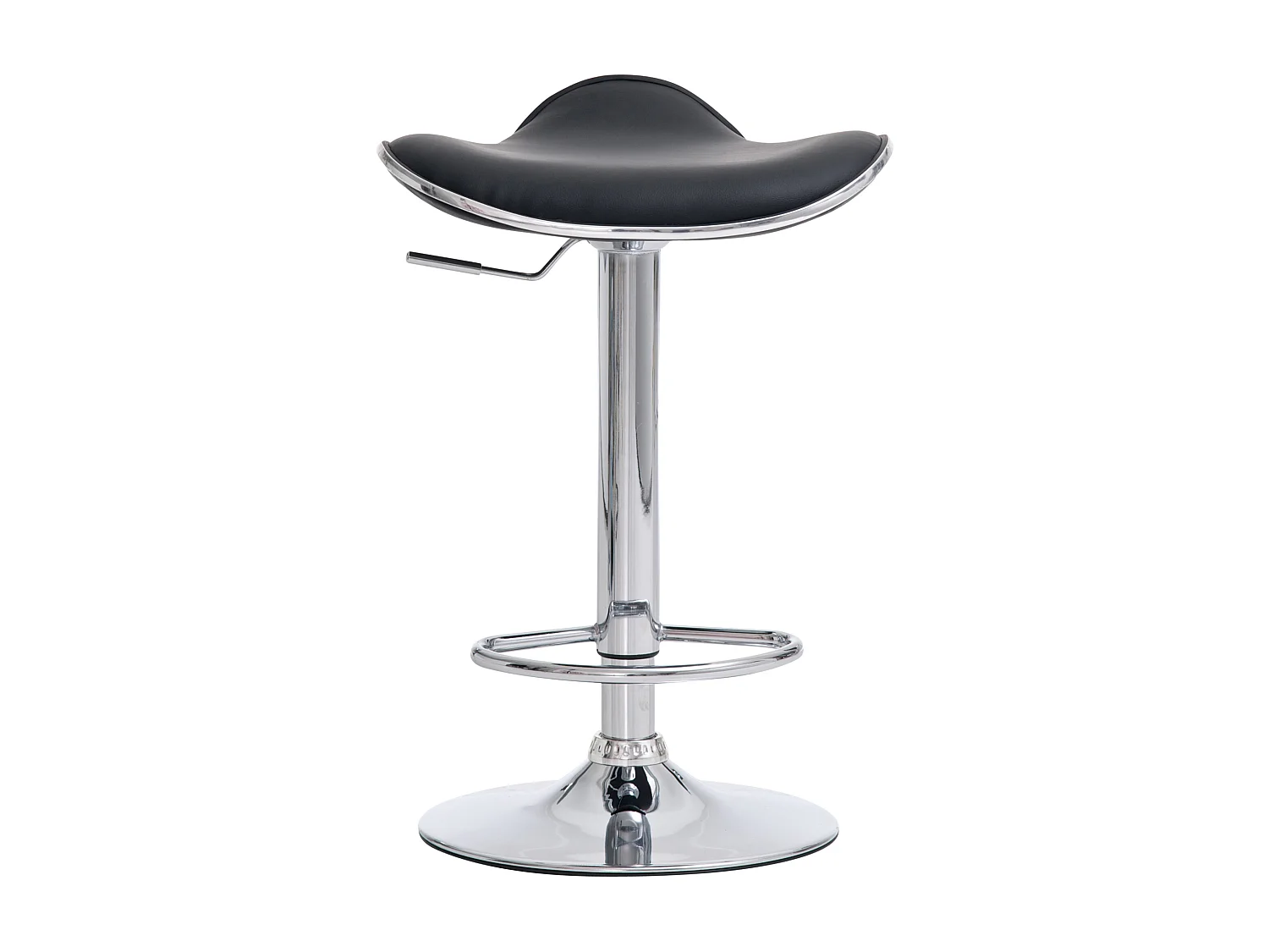 Set van 2  Barkruk - Kunstleer & roestvrij staal - zwart - Shanghai