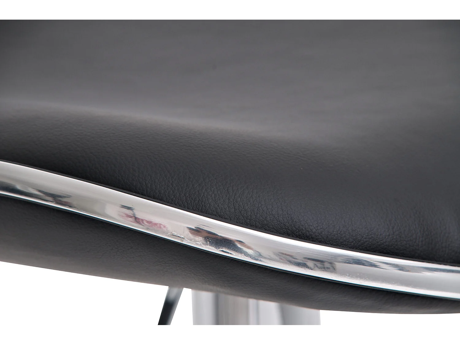 Set van 2  Barkruk - Kunstleer & roestvrij staal - zwart - Shanghai