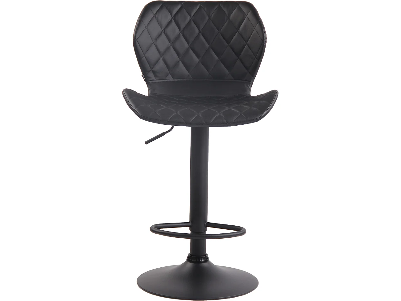 Tabouret de bar - Similicuir & Métal - Noir - Cork